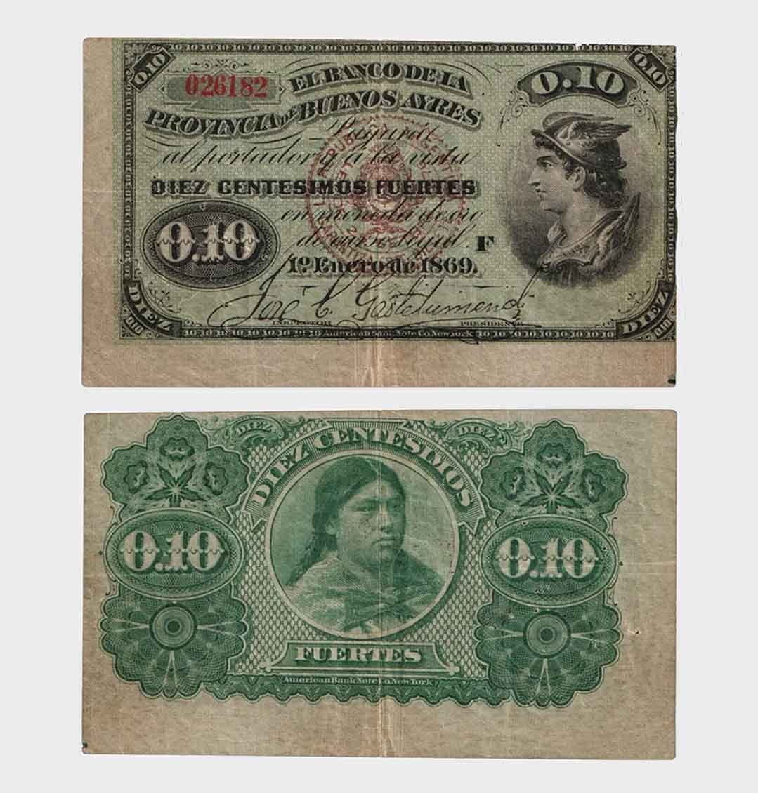 #CO10705 - Argentina - A 1869 - 10 Centavos - Image 1