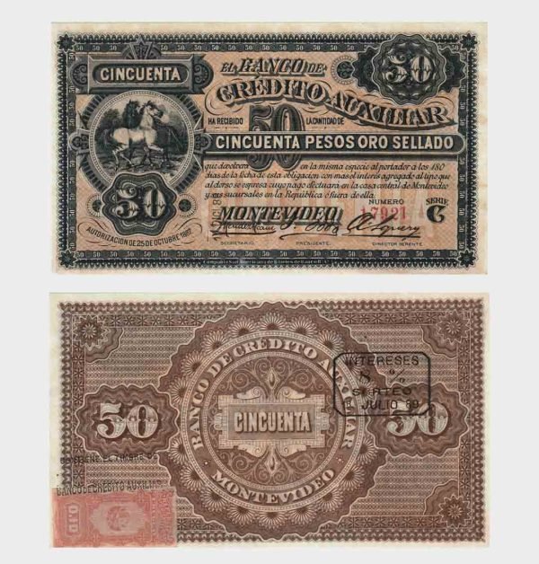 1887 - 50 Pesos