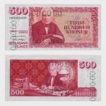 1961 - 500 Kronur - SPECIMEN