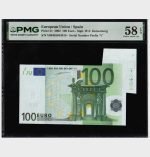 2002 - 100 Euro - ERROR - M002 - PMG - Image 2