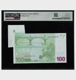 2002 - 100 Euro - ERROR - M002 - PMG - Image 3