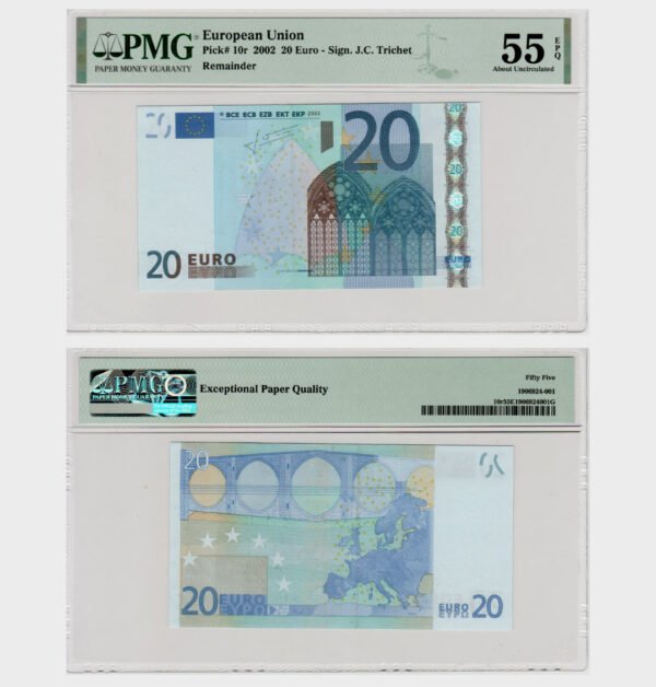 2002 - 20 Euro - REMAINDER - E004G2 - PMG