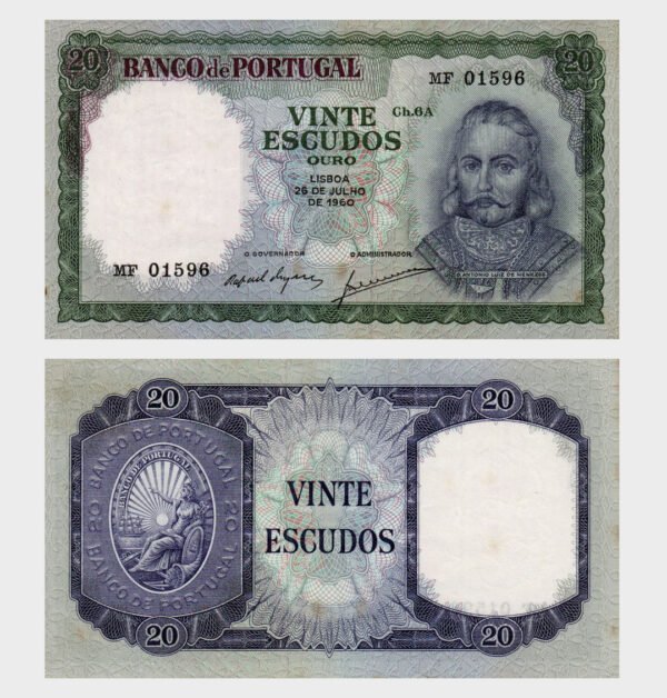 1960 - 20 Escudos - Ch.6A
