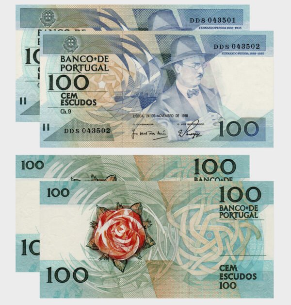 1988 - 2x 100 Escudos - Ch.9