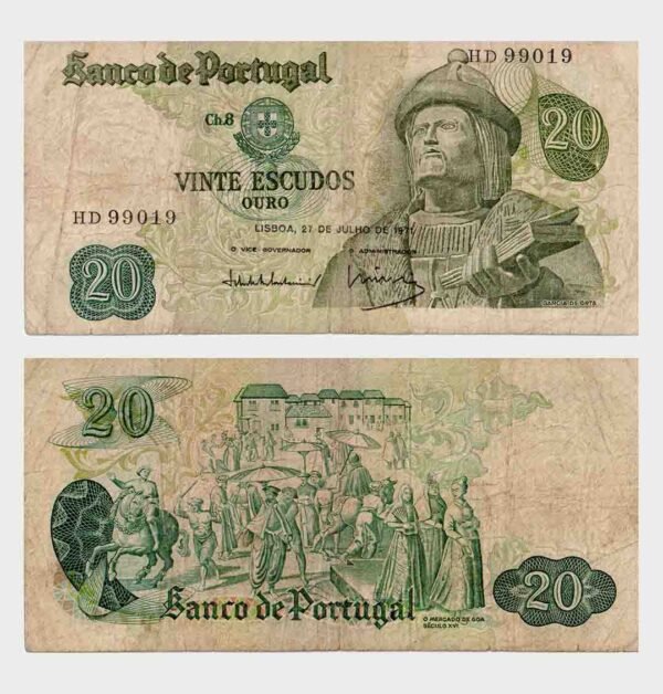 1971 - 20 Escudos - Ch.8 - Replacement
