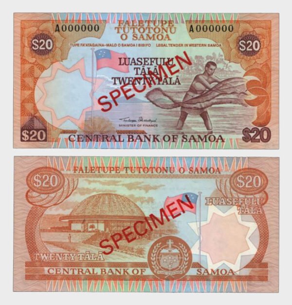 1985 - 20 Tala - SPECIMEN