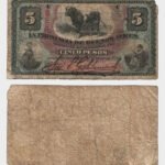 1869 - 5 Pesos