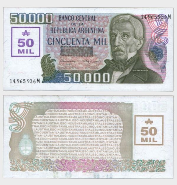 1989 - 50.000 Australes