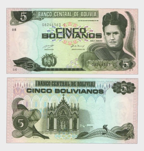 1986 - 5 Bolivianos