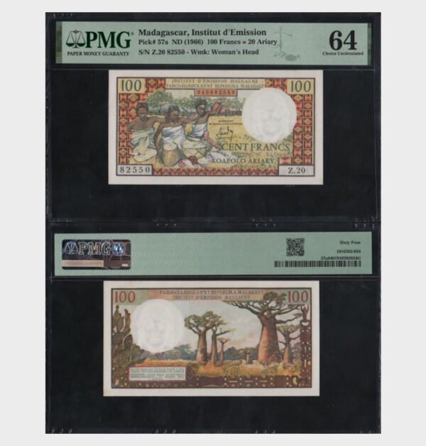 1966 - 100 Francs - PMG