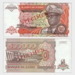1992 - 500.000 Zaires - SPECIMEN
