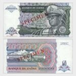 1992 - 100.000 Zaires - SPECIMEN