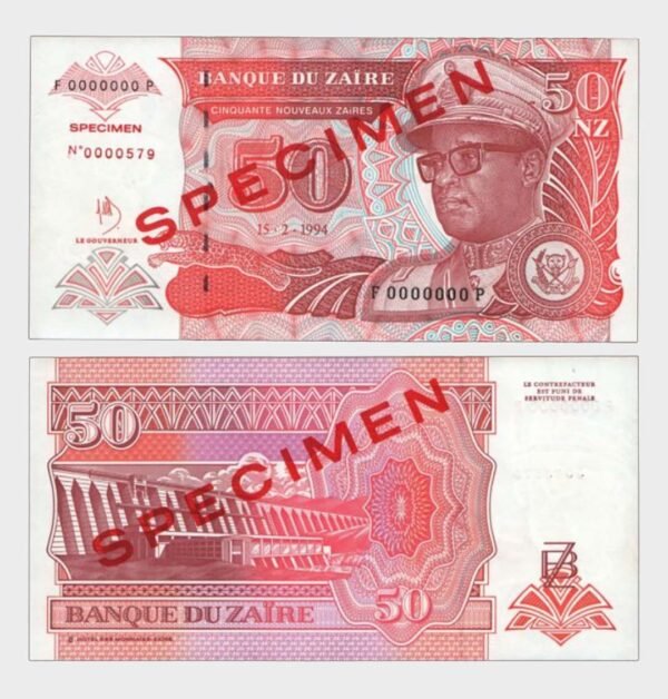1994 - 500 Zaires - SPECIMEN