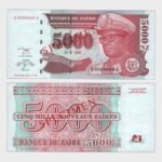 1995 - 5000 Zaires - SPECIMEN