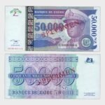 1996 - 50.000 Zaires - SPECIMEN