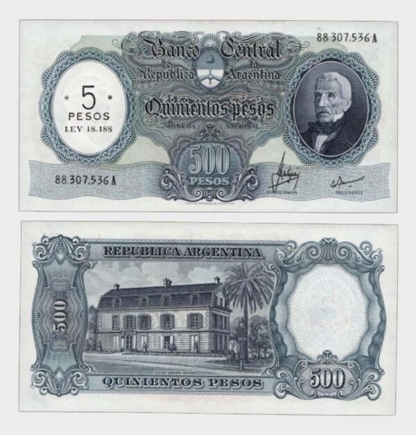 1969 - 5 Pesos / 500 Pesos