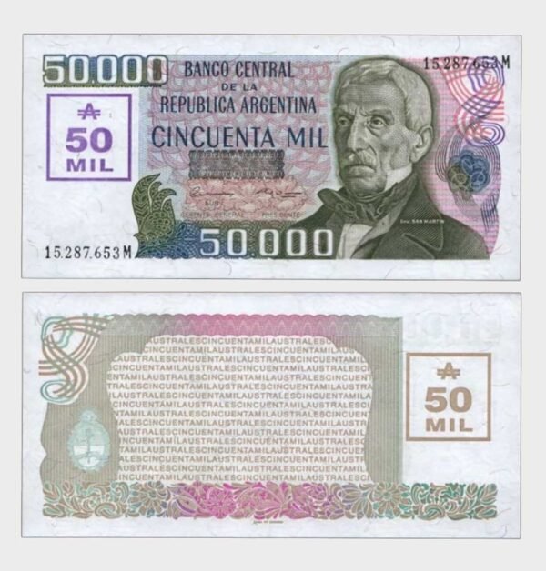 1989 - 50.000 Australes