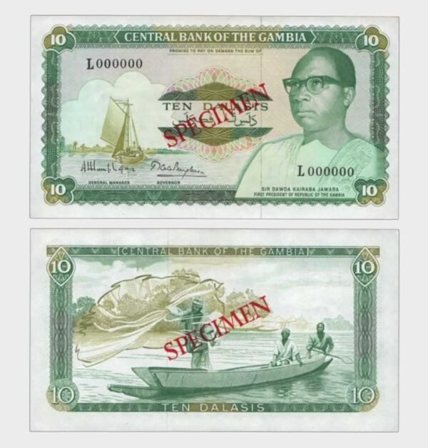 1987 - 10 Dalasis - SPECIMEN