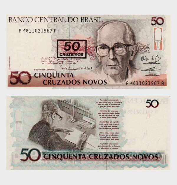 1990 - 50 Cruzeiros / 50 Cruzados Novos