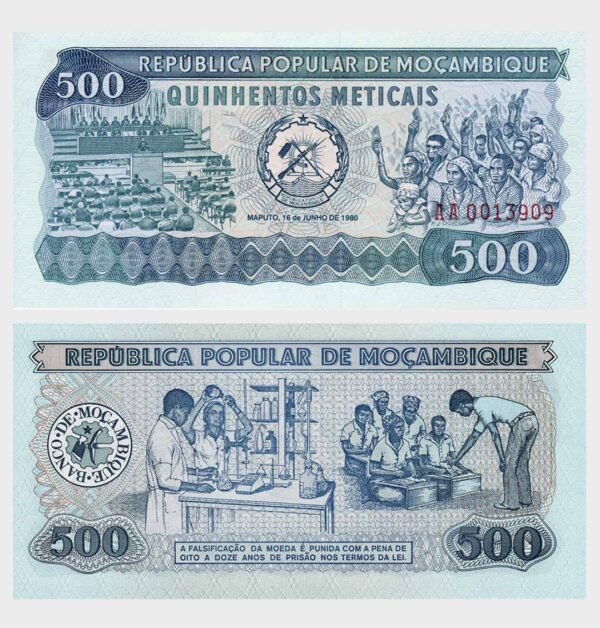 1980 - 500 Meticais