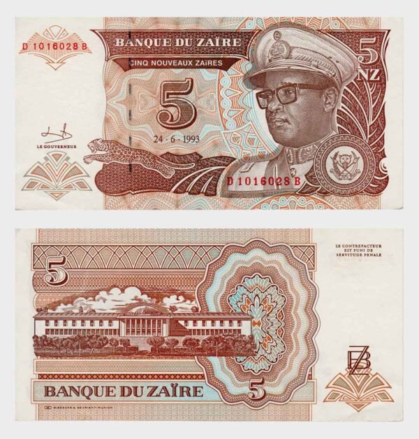 1993 - 5 Zaires