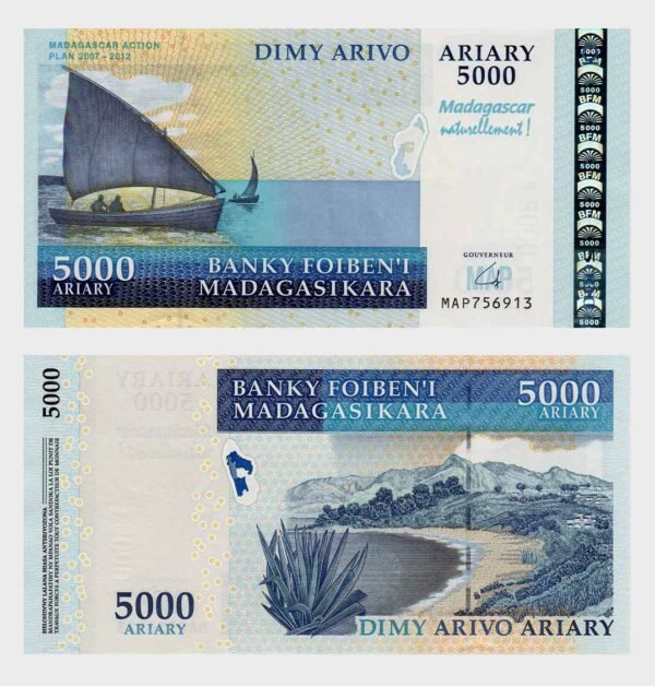 2008 - 5000 Ariary - Commemorative