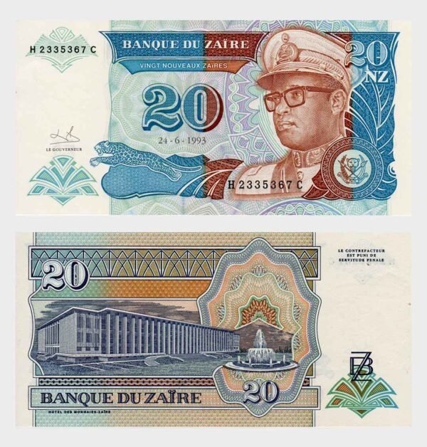1993 - 20 Zaires