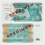 1995 - 500 Zaires - SPECIMEN