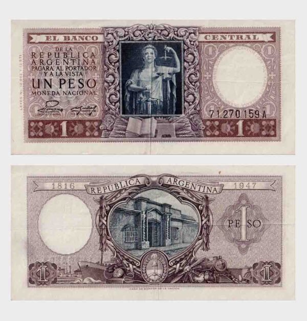 1955 - 1 Peso - Commemorative