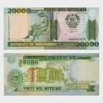 1999 - 20.000 Meticais - S/N : AA