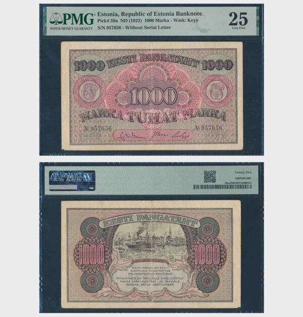 1922 - 1000 Marka - PMG