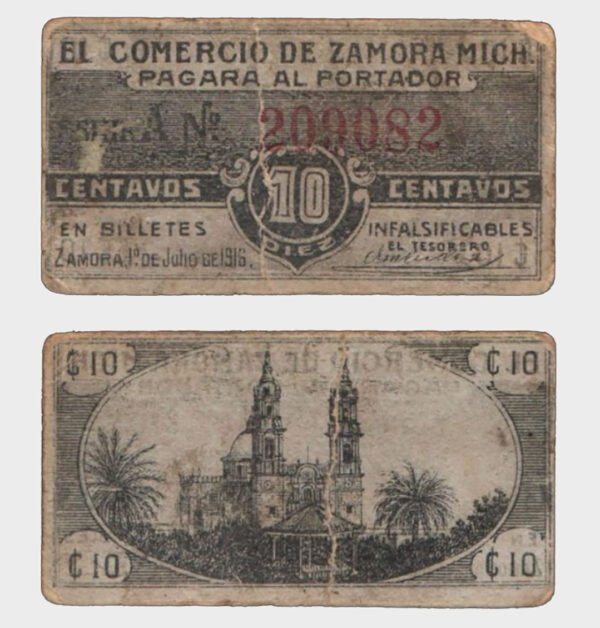 1916 - 10 Centavos