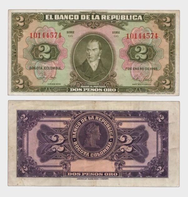 1955 - 2 Pesos