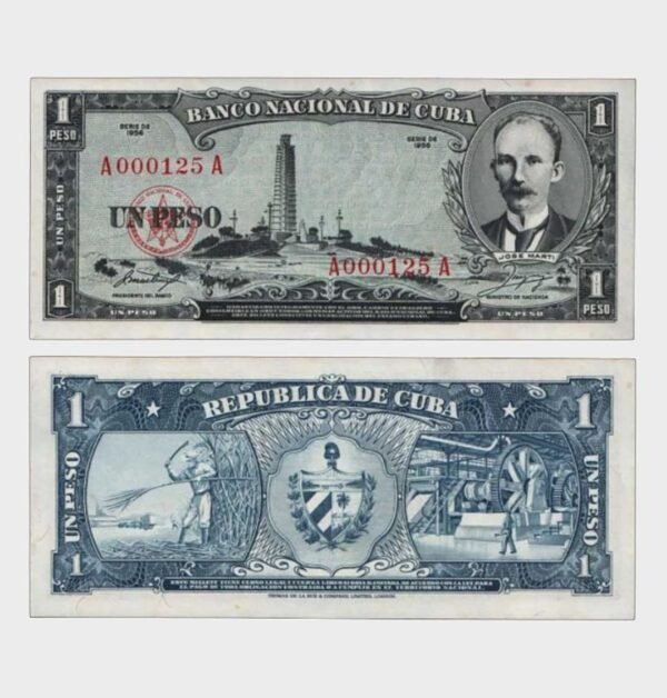 1956 - 1 Peso - S/N : A000125A