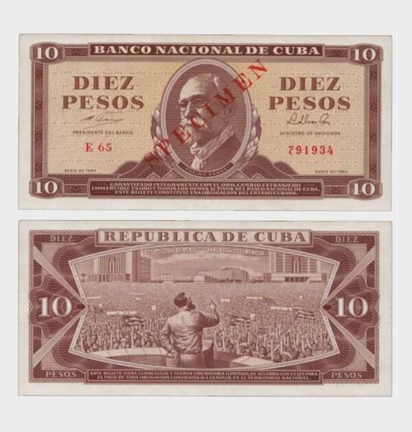 1964 - 10 Pesos - SPECIMEN