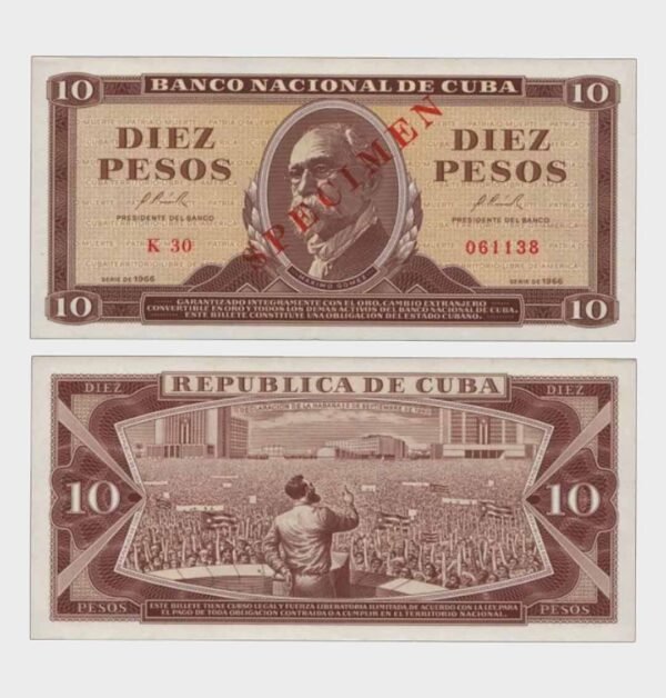 1966 - 10 Pesos - SPECIMEN
