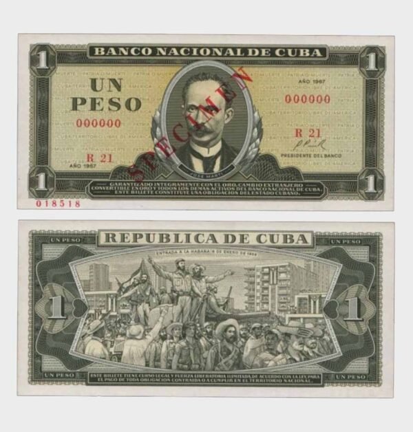 1967 - 1 Peso - SPECIMEN