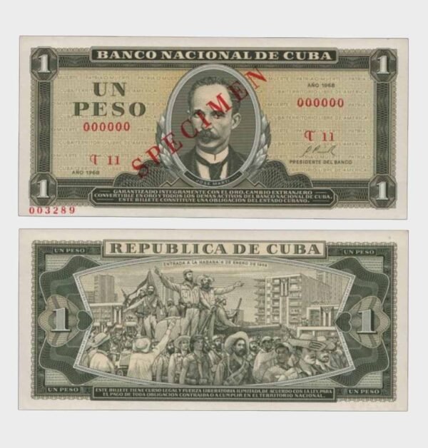 1968 - 1 Peso - SPECIMEN