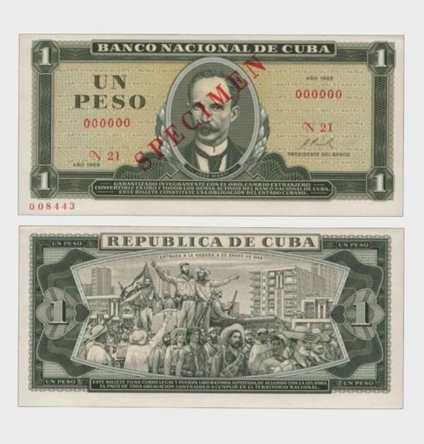 1969 - 1 Peso - SPECIMEN