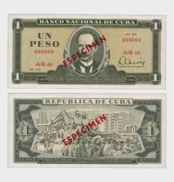 1978 - 1 Peso - ESPECIMEN