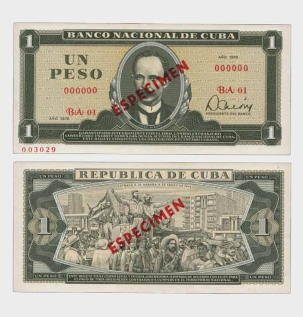 1979 - 1 Peso - ESPECIMEN
