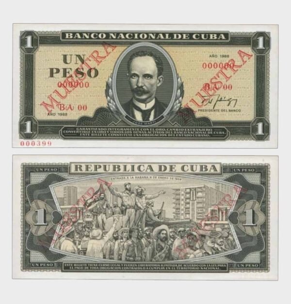 1988 - 1 Peso - MUESTRA
