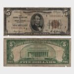 1929 - 5 Dollars - Low S/N + Replacement