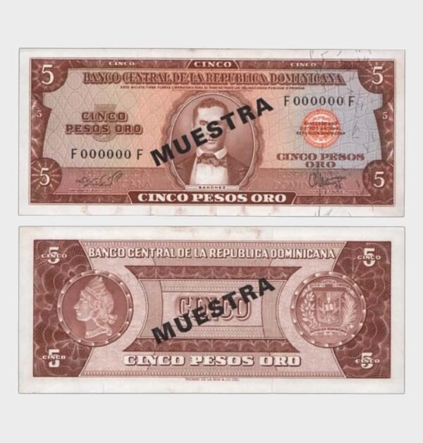 1964 - 5 Pesos - MUESTRA