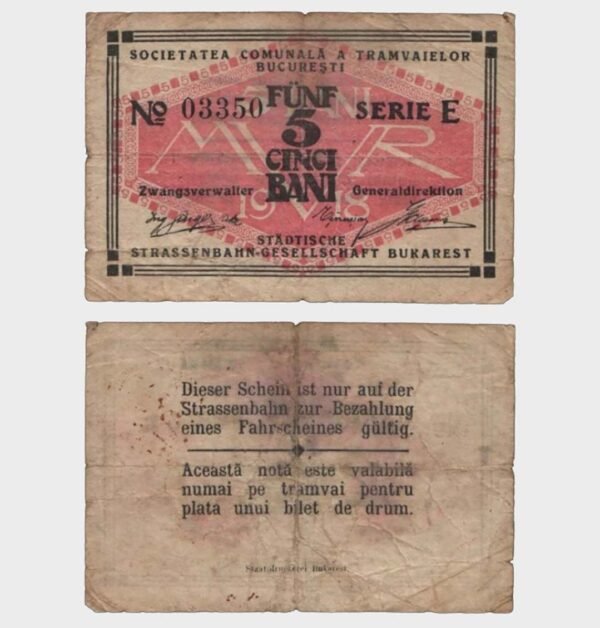 1918 - 5 Bani - S.C.T.B