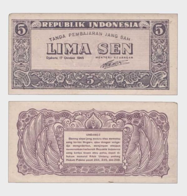 1945 - 5 Sen