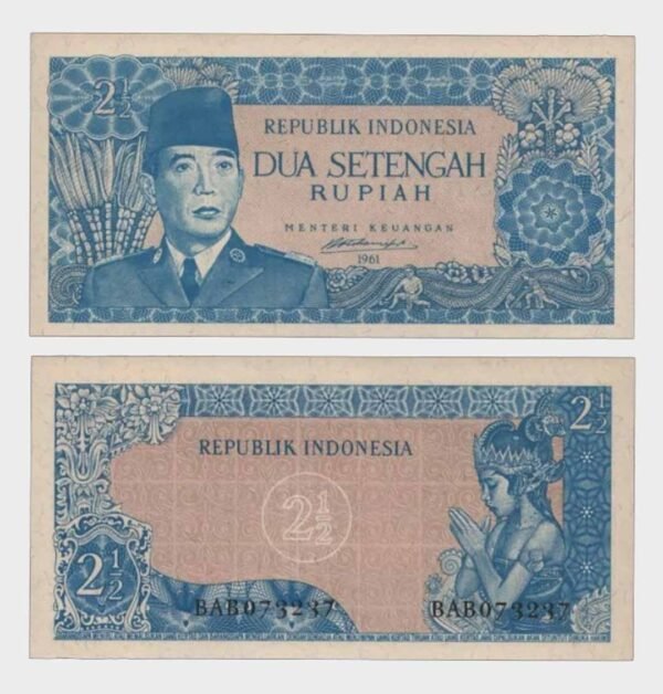 1961 - 2 1/2 Rupiah