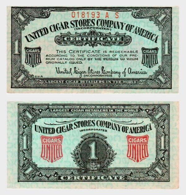 1940 - 1 Certificate