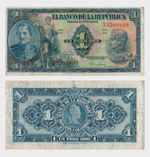 1954 - 1 Peso
