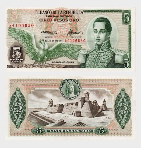 1974 - 5 Pesos